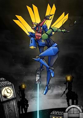 Futuristic Robot in London