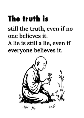 Truth and Lies Illustration