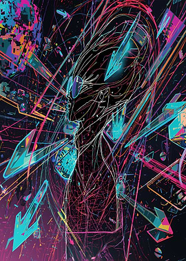 Abstract Figure with Geometric Shapes