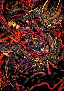 Hades Game Battle Scene Illustration