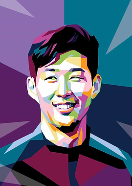 Son Heung-min Pop Art Portrait