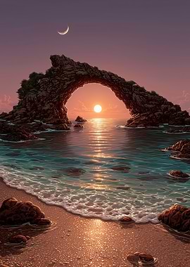 Coastal Arch at Sunset