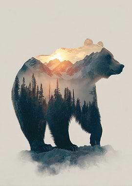 Bear Mountain Double Exposure