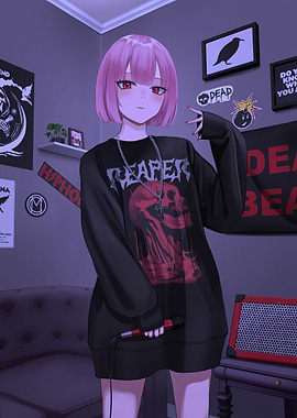 Girl with Reaper Sweatshirt