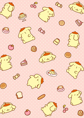 Pompompurin Pattern with Sweets