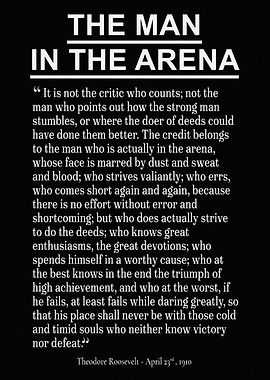 The Man in the Arena Quote