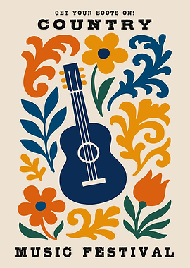 Country Music Festival Poster