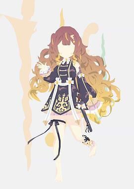 Anime Girl Character Design Illustration