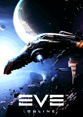 EVE Online Spaceship in Space