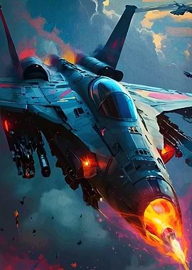 Fighter Jet in Flight