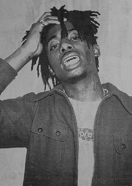 Playboi Carti halftone poster
