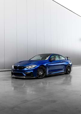 Blue BMW M4 Coupe
