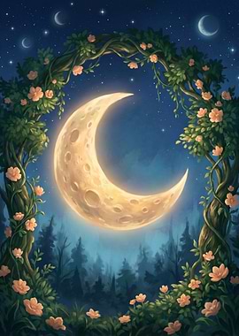 Luminous Moon Archway