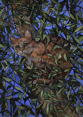 'I see You' Pastel Digital Illustration