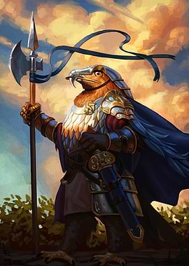 Eagle Warrior with Halberd