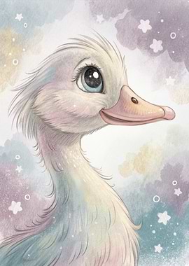 Pastel Duckling Portrait