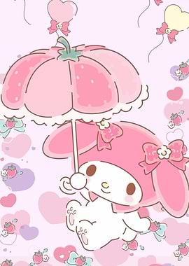 My Melody with Strawberry Umbrella