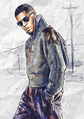 Stylish Man with Sunglasses Illustration