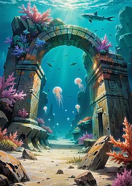 Underwater Gate of the Drowned Kingdom