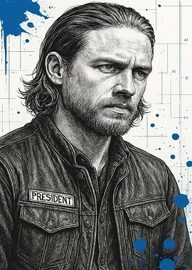 Jax Teller Portrait - Sons of Anarchy