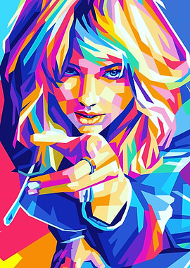 Colorful Portrait of a Woman