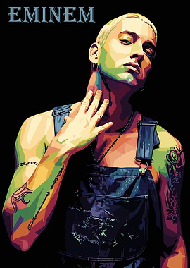 Eminem Portrait Pop Art