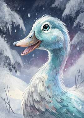 Winter Duck Portrait