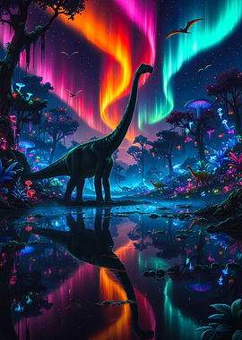 Dinosaur Fantasy Landscape