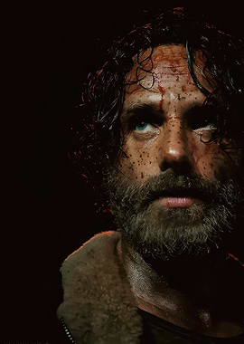 The Walking Dead Rick Grimes Portrait