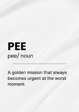 Pee Funny Definition