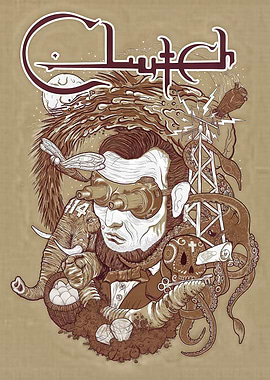 Clutch Band Album Art Illustration