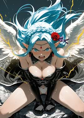 Angry Anime Angel Girl