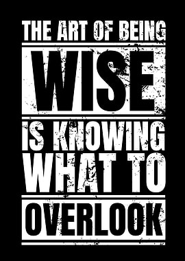 The Art of Being Wise