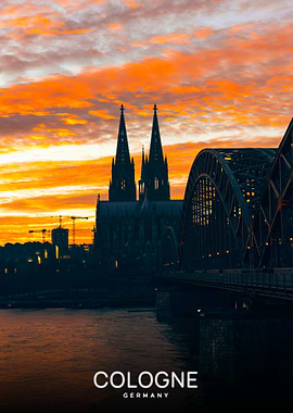 Cologne Germany Sunset