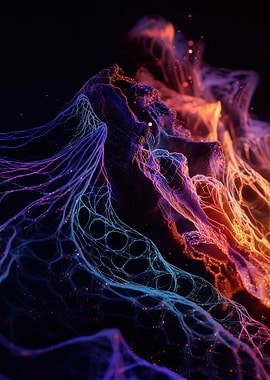 Abstract Glowing Network