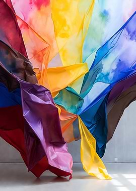 Colorful Fabric Sculpture