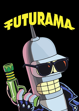 Futurama Bender Illustration