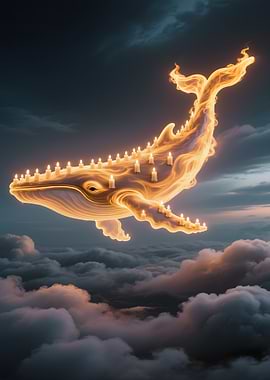 Candle Whale in the Sky