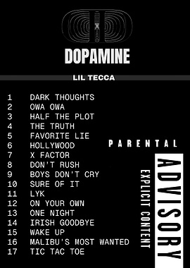 Lil Tecca - Dopamine Album Cover