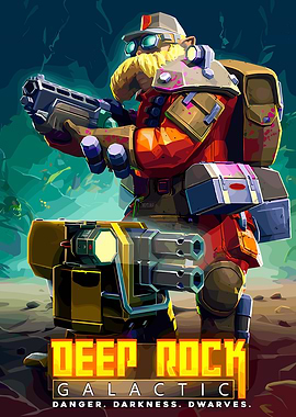 Deep Rock Galactic Game Poster Art