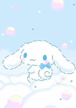 Cinnamoroll in the clouds