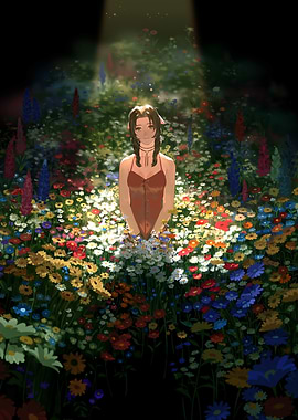 Aerith in the Flower Field
