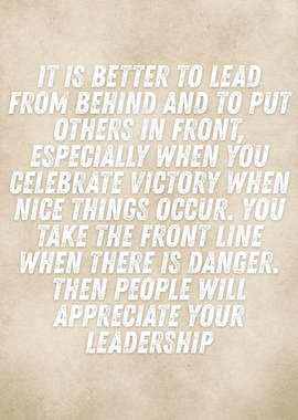 Leadership Quote on Textured Background