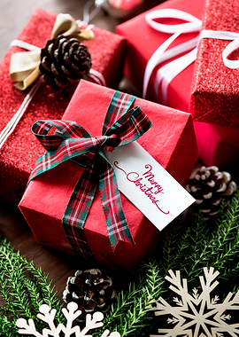 Festive Christmas Gifts with Holiday Decor