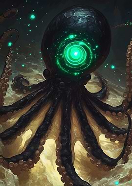 Cosmic Octopus Glowing Center