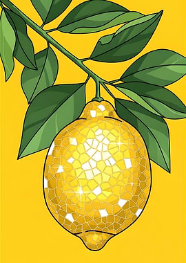 Sparkling Lemon on Branch