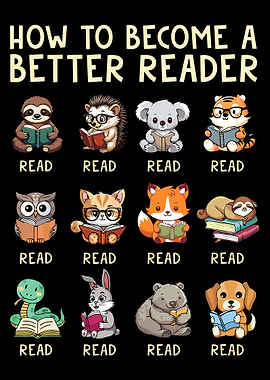 How To Become A Better Reader Animals Reading Teacher poster