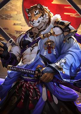 Tiger Samurai Warrior
