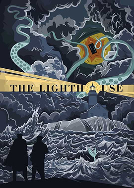 The Lighthouse Movie Poster Illustration