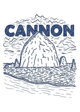 Cannon Beach Oregon Sketch